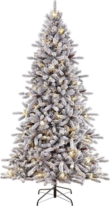 Photo 1 of 7.5-Foot Bennington Fir Artificial Christmas Tree with 400 UL-Listed Clear Lights