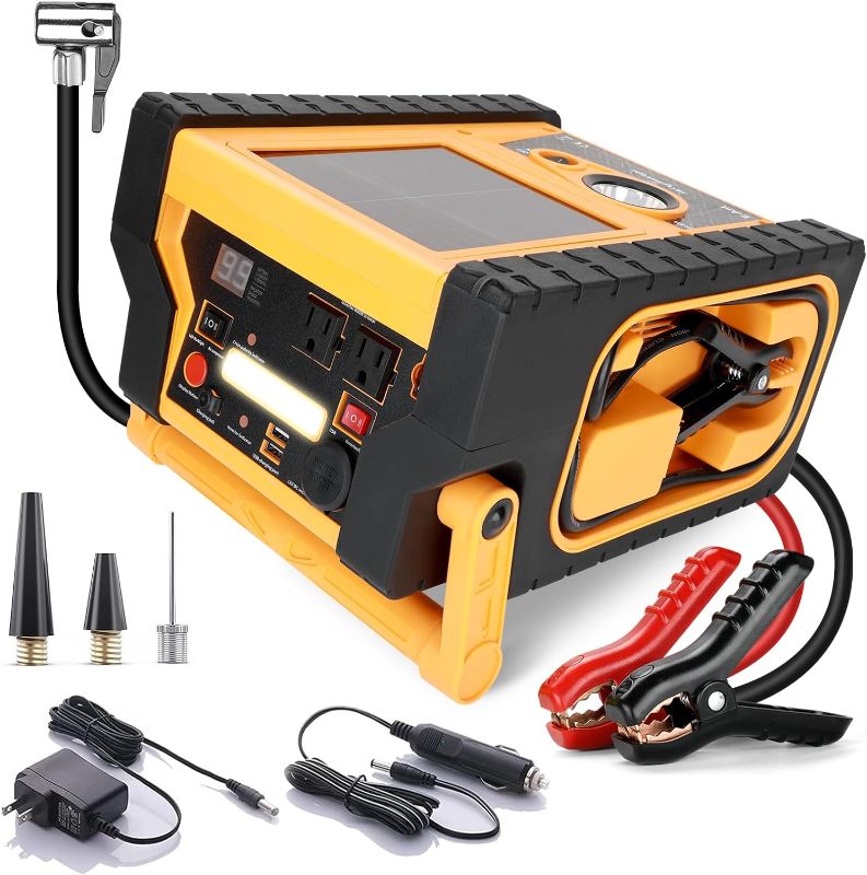 Photo 1 of **missing accessories**E-Ant All-in-One 2000A Peak Car Battery Jump Starter Power Station, 260PSI Air Compressor Portable Tire Inflator with 400W Inverter AC DC USB Outlet, 12V Auto Battery Charger Booster Pack Jumper Box
