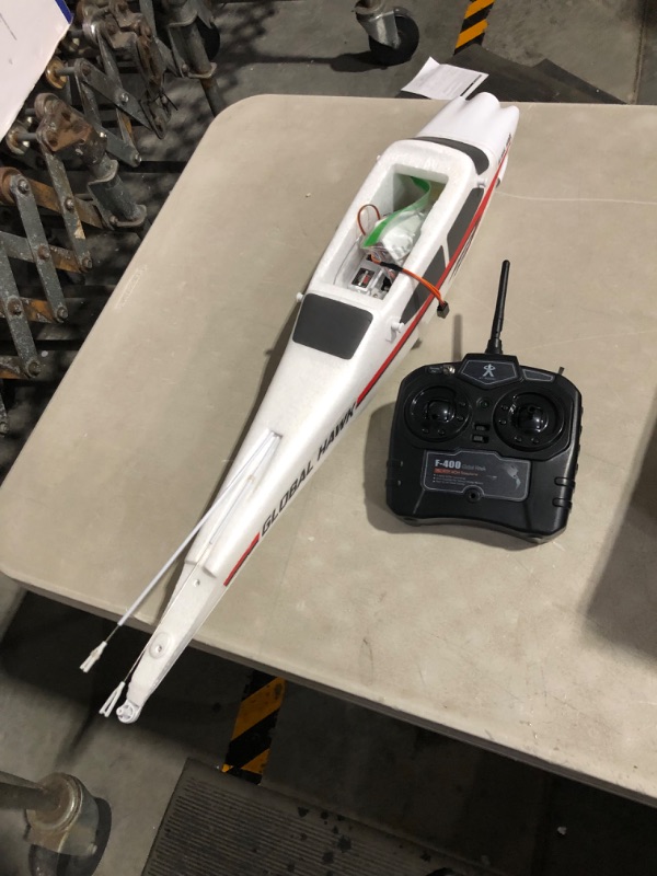Photo 5 of ***USED - LIKELY MISSING PARTS - UNABLE TO TEST***
Global Hawk 2.4 GHz 1.2m RC Seaplane Smart Trainer Airplane- 4 Channel Remote RTF- Lithium Battery and Optional Floats Included