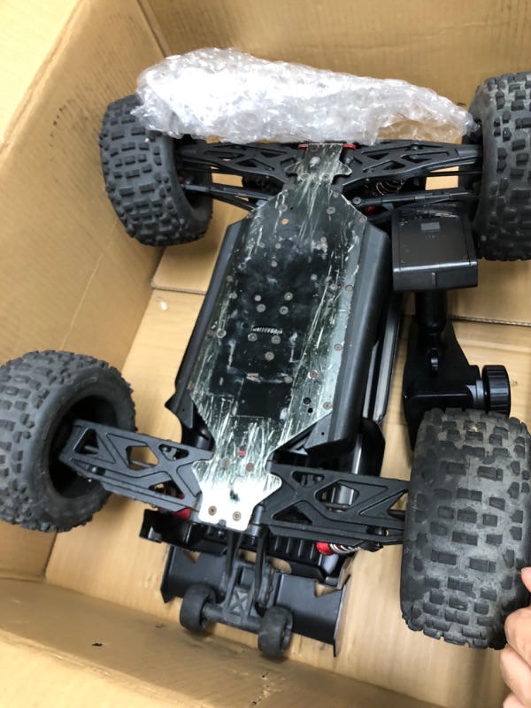 Photo 2 of ARRMA 1/8 Notorious 6S V5 4WD BLX Stunt RC Truck with Spektrum Firma RTR (Transmitter and Receiver Included, Batteries and Charger Required), Black, ARA8611V5T1