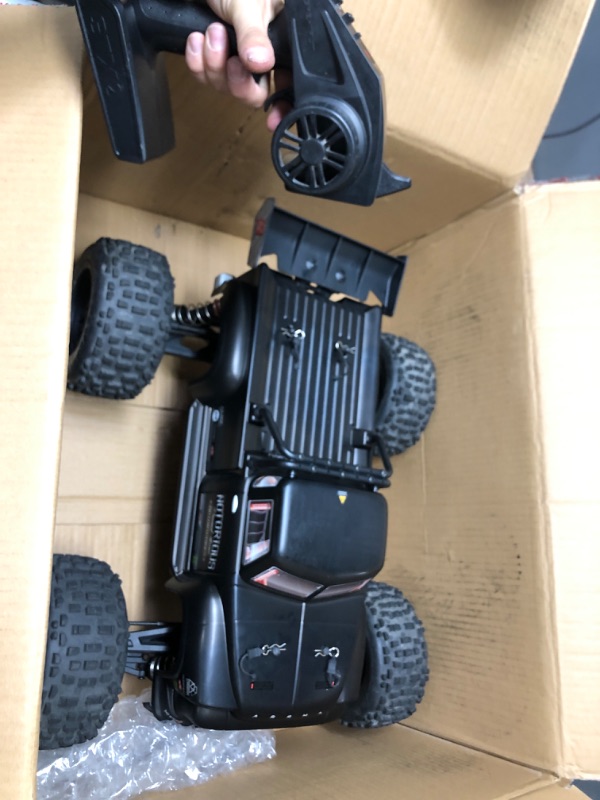 Photo 3 of ARRMA 1/8 Notorious 6S V5 4WD BLX Stunt RC Truck with Spektrum Firma RTR (Transmitter and Receiver Included, Batteries and Charger Required), Black, ARA8611V5T1