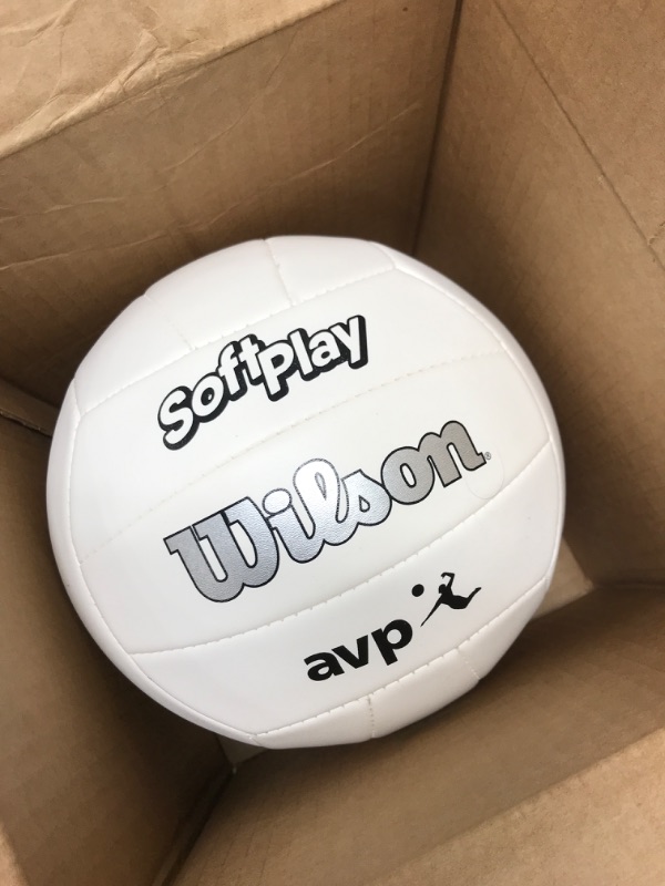 Photo 2 of WILSON AVP Soft Play Volleyball - Official Size AVP Soft Play White