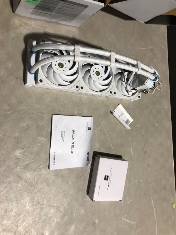 Photo 1 of ***USED - UNABLE TO TEST - LIKELY MISSING PARTS***
Thermalright Frozen Edge 360 White CPU Water Cooler with PWM Fans, Pump Speed is 3300RPM,S-FDB Bearing, for AMD AM4/AM5,Intel LGA1150/1155/1200/1700/2011(FE360 White)
