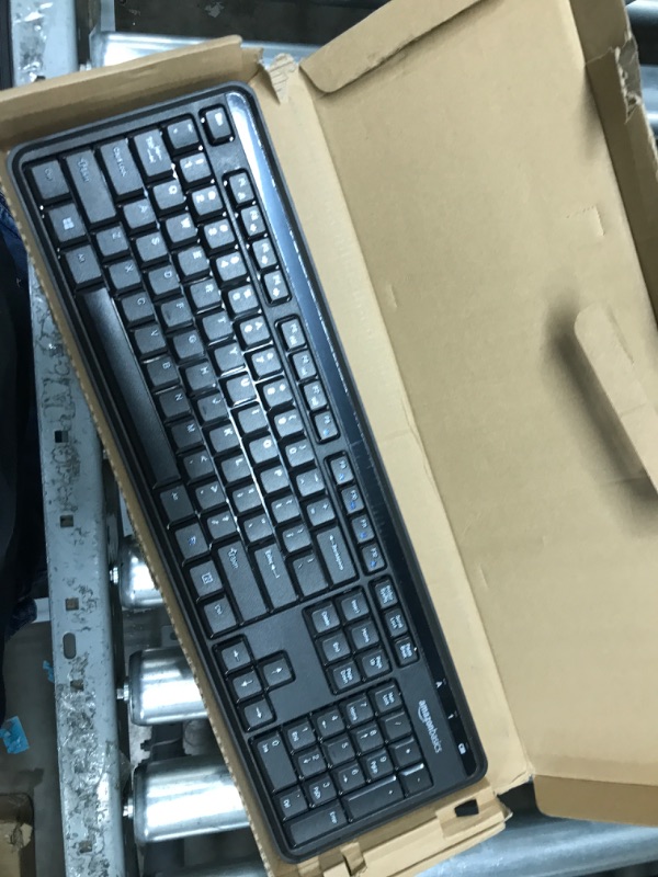 Photo 4 of Amazon Basics Wireless Keyboard-Quiet and Compact-US Layout (QWERTY)