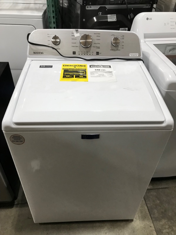 Photo 2 of Maytag MVW4505MWTop Load Washer With Deep Fill - 4.5 Cu. Ft.
