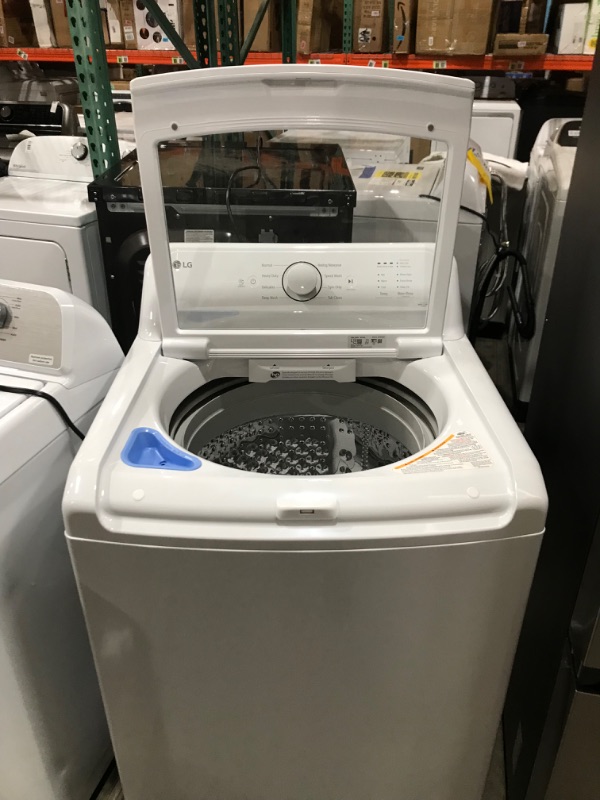 Photo 4 of 4.1 cu. ft. Top Load Washer in White with 4-way Agitator
