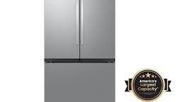 Photo 1 of 32 cu. ft. Mega Capacity 3-Door French Door Refrigerator with Dual Auto Ice Maker in Stainless Steel
