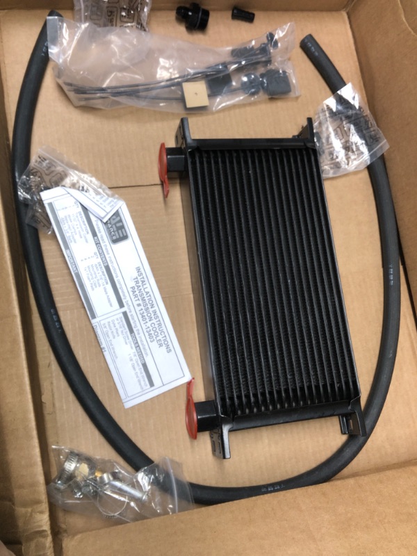 Photo 3 of Derale 13403 Series 10000 Stacked Plate Transmission Oil Cooler 19 Row,Black