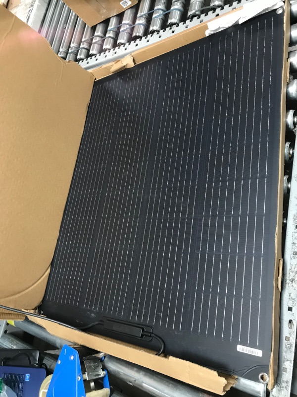 Photo 2 of 100 Watt Flexible Solar Panel 12V Monocrystalline 100W 12 Volt Semi-Flex ETFE Solar Panel Charger Off-Grid for Marine RV Trailer Boat Cabin Van Car Uneven Surface