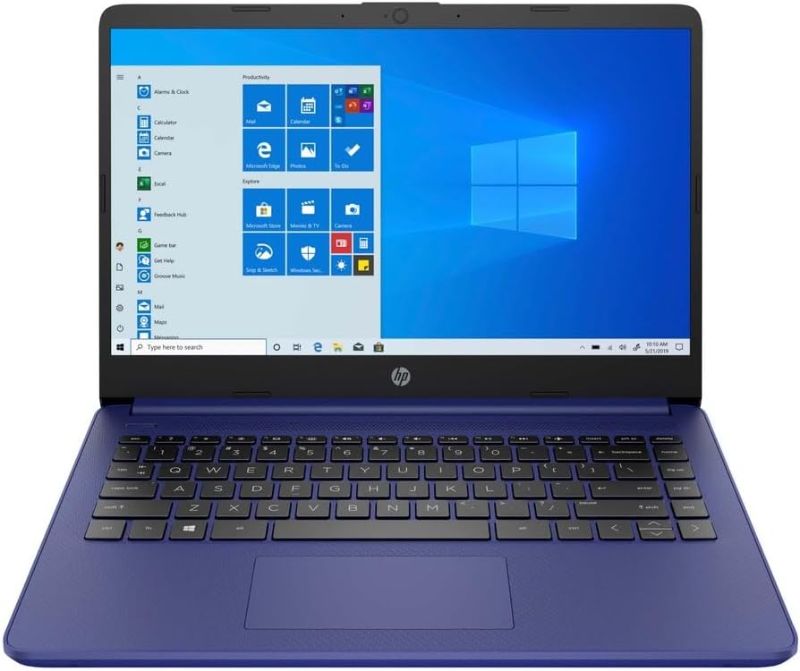 Photo 1 of HP 14 Laptop, Intel Celeron N4020, 32GB RAM, 64 GB Storage, 14-inch HD Touchscreen, Windows 11 Home, Thin & Portable, 4K Graphics, Indigo Blue
