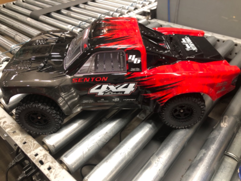 Photo 3 of ARRMA 1/10 SENTON 4X4 V3 MEGA 550 Brushed Short Course RC Truck RTR (Transmitter, Receiver, NiMH Battery and Charger Included), Red, ARA4203V3T1