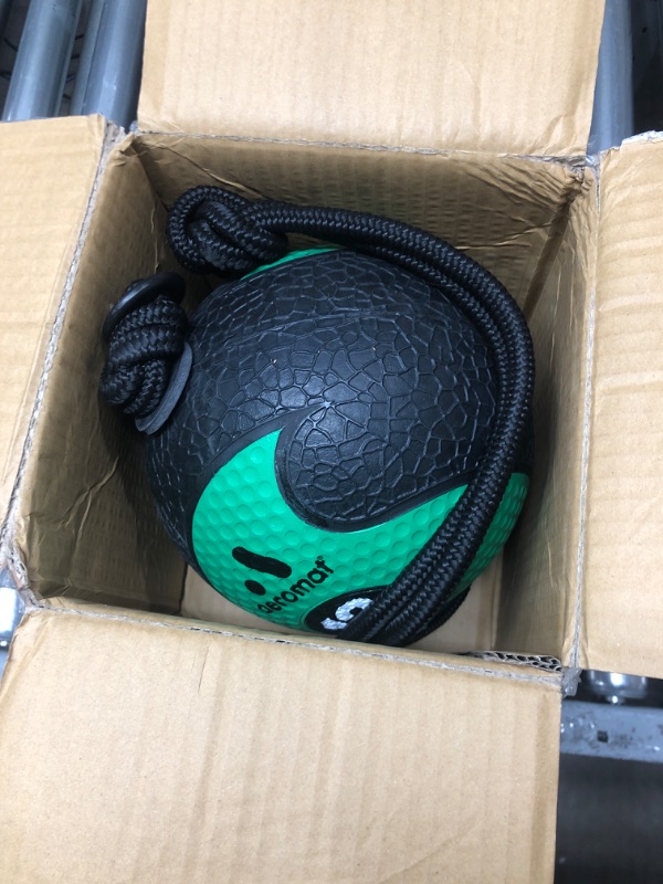 Photo 2 of AGM Group AeroMat Elite Power Rope Medicine Ball Green 12 lb