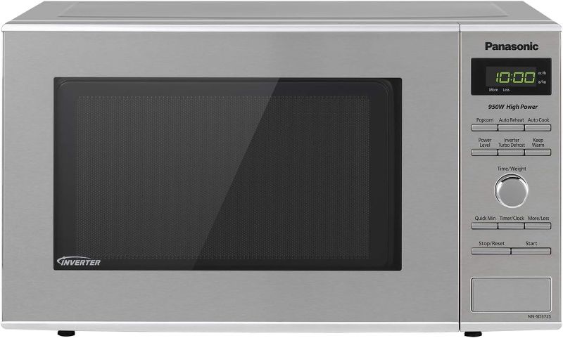 Photo 1 of **H97 ERROR CODE**NON FUNCTIONAL**
Panasonic Microwave Oven NN-SD372S Stainless Steel Countertop 0.8 Cu. Ft, 950W