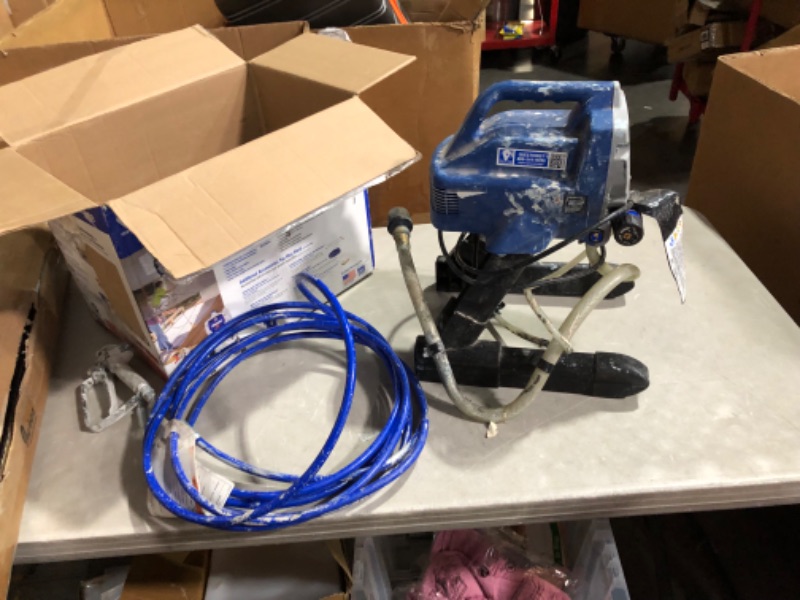 Photo 2 of ***NOT FUNCTIONAL - FOR PARTS ONLY - SEE COMMENTS - NONREFUNDABLE***
 Graco Magnum 262800 X5 Stand Airless Paint Sprayer, Blue Magnum X5 Airless Paint Sprayer