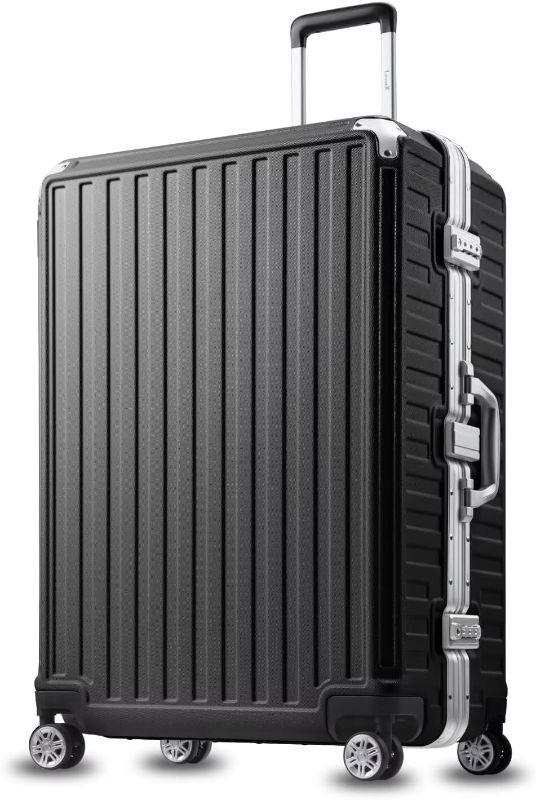 Photo 1 of * see images for damage *
LUGGEX Hard Shell Checked Luggage with Aluminum Frame - 100% PC No Zipper Suitcase - 