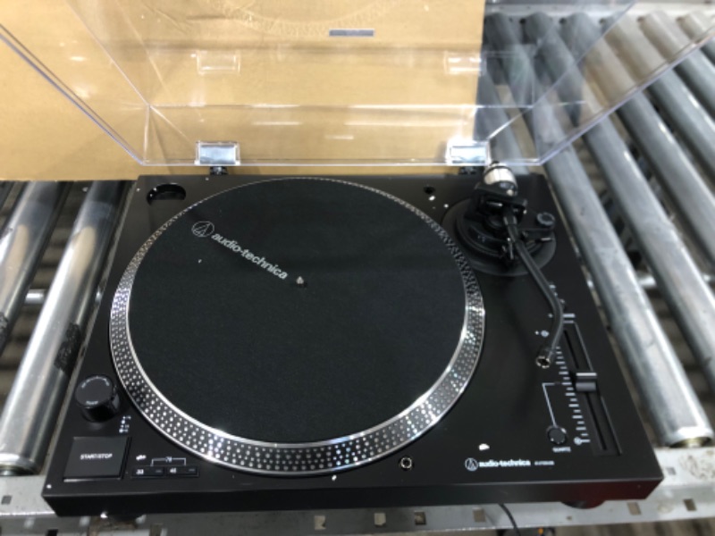 Photo 2 of Audio-Technica AT-LP120XUSB-BK Direct-Drive Turntable (Analog & USB), Fully Manual, Hi-Fi, 3 Speed, Convert Vinyl to Digital, Anti-Skate and Variable Pitch Control Black