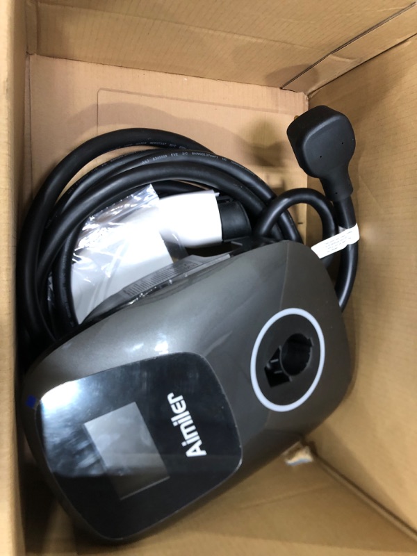 Photo 2 of Aimiler EV Charger Level 2, 48A 240V 11.5KW Smart Electric Vehicle Charger with NEMA 14-50P, 25ft-Cable ETL UL Listed Indoor/Outdoor Car Charging Station with App, Wi-Fi and Bluetooth Enabled EVSE