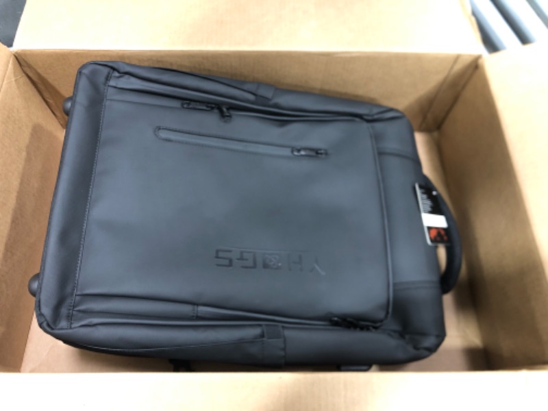 Photo 1 of GOTECH Rolling Backpack, Waterproof Backpack with Wheels for Business College Student Commuter, Carry on Backpack with Laptop Compartment, Fit 15.6/17 Inch Laptop, Wheeled Backpack for Adults Black