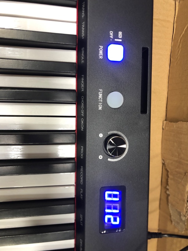 Photo 1 of 61 Key Keyboard Piano, Protable Electric Semi-Weighted Piano Keyboard for Beginner/Professional, With Power Supply, Built In Speakers, Pedal, Perfect for Birthday or Christmas(with stand, stool) With Stand+Stool