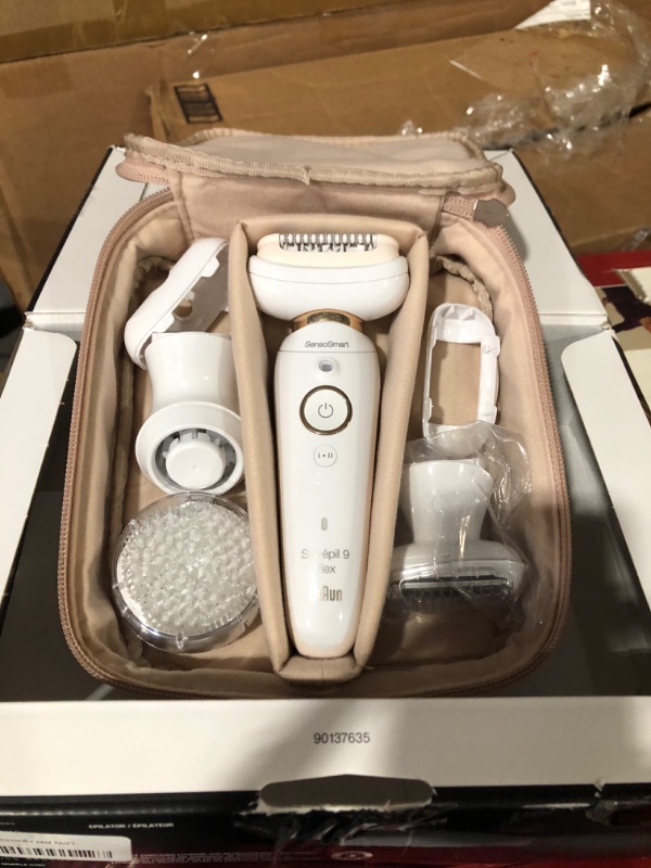 Photo 4 of **SEE NOTES BELOW**Braun Epilator Silk-épil 9 9-030 with Flexible Head, Facial Hair Removal for Women and Men, Shaver & Trimmer, 