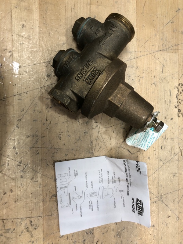 Photo 2 of Zurn Wilkins 1-600XL 1" 600XL Pressure Reducing Valve 1 Inch Reducing Valve