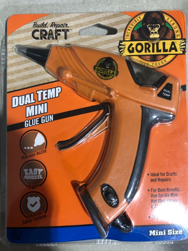 Photo 2 of * see all images *
Gorilla Dual Temp Mini Hot Glue Gun 