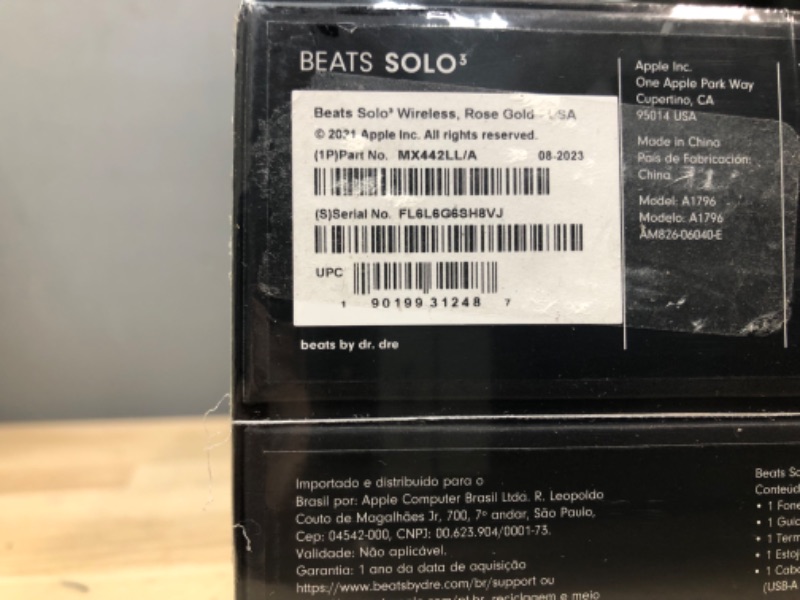 Photo 2 of *FACTORY SEALED*
Beats Solo3 Wireless On-Ear Headphones - Apple W1 Headphone Chip, Class 1 Bluetooth, 40 Hours of Listening Time, Built-in Microphone - Rose Gold (Latest Model)