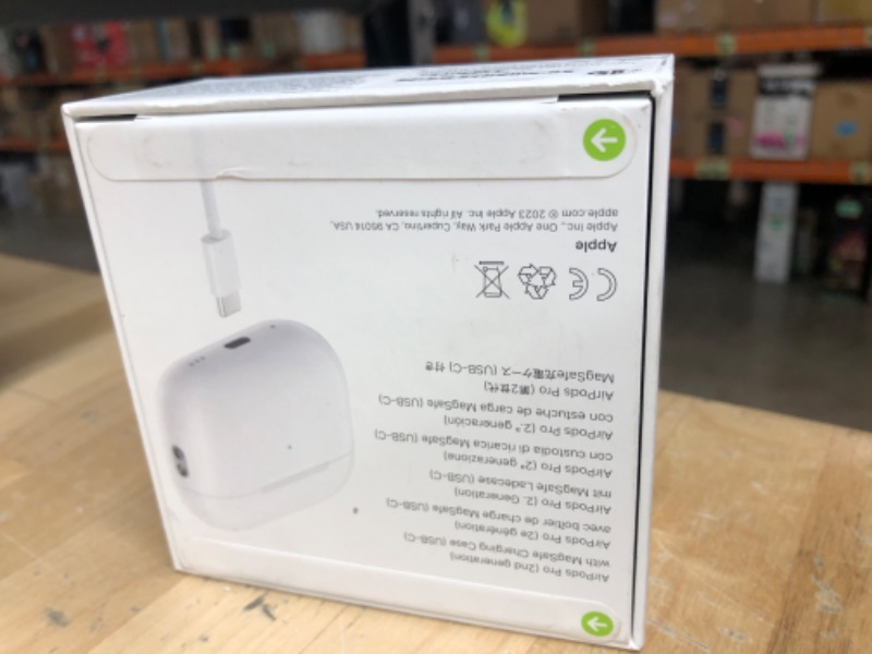 Photo 3 of **BRAND NEW, FACTORY SEALED*
Apple AirPods Pro (2nd Generation) Wireless Ear Buds with USB-C Charging, Up to 2X More Active Noise Cancelling Bluetooth Headphones, Transparency Mode, Adaptive Audio, Personalized Spatial Audio USB-C Without AppleCare+