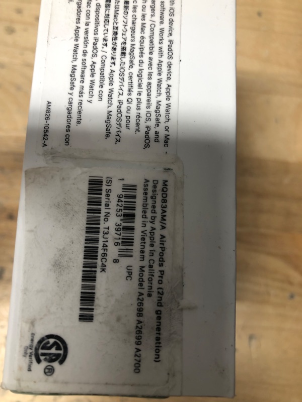 Photo 3 of *BRAND NEW, FACTORY SEALED*
AirPods Pro (2nd generation)