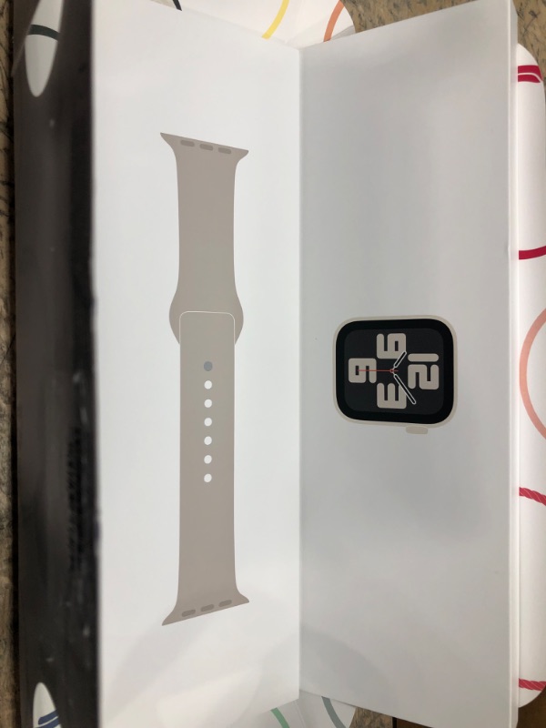 Photo 3 of *BRAND NEW, FACTORY SEALED*
Apple Watch SE (2nd Gen) [GPS 40mm] Smartwatch with Starlight Aluminum Case with Starlight Sport Band M/L. Fitness & Sleep Tracker, Crash Detection, Heart Rate Monitor Starlight Aluminum Case with Starlight Sport Band 40mm M/L 