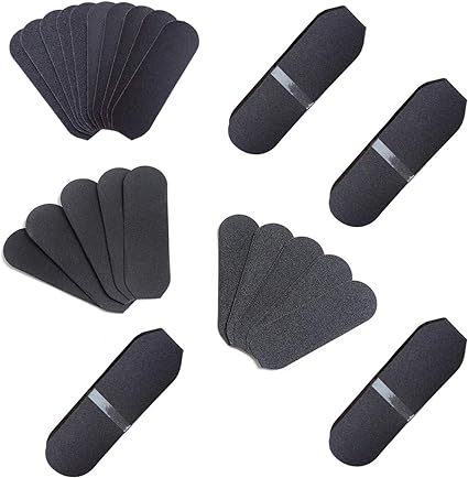 Photo 1 of 80 Pieces Foot File Replacement Pads Foot File Refills Abrasive Pedicure File Replacement Pads for Professional Stainless Steel Foot File Contain Fine and Coarse Replacement Grit Pads