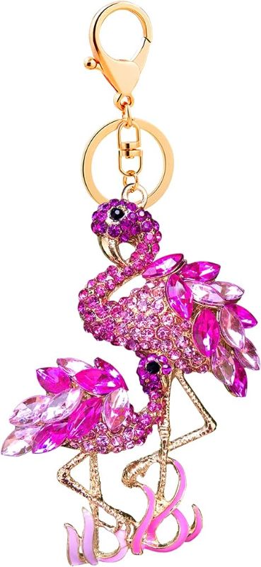 Photo 1 of Flamingo Keychain Flamingo Christmas Ornaments Gifts for Women Pink for Girls
