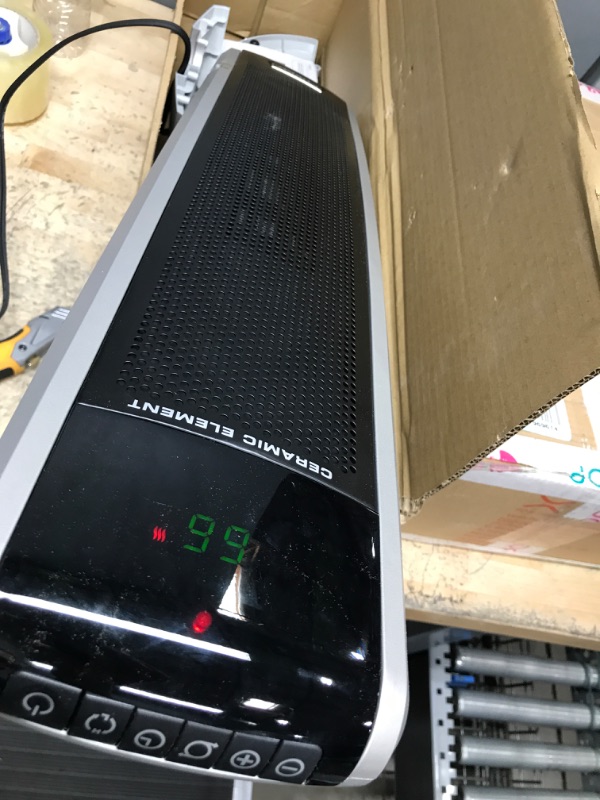 Photo 1 of **MISSING CONTROLLER**
Lasko 5586 Digital Ceramic Tower Heater with Remote, Dark Grey Black 5586 Tower Heater