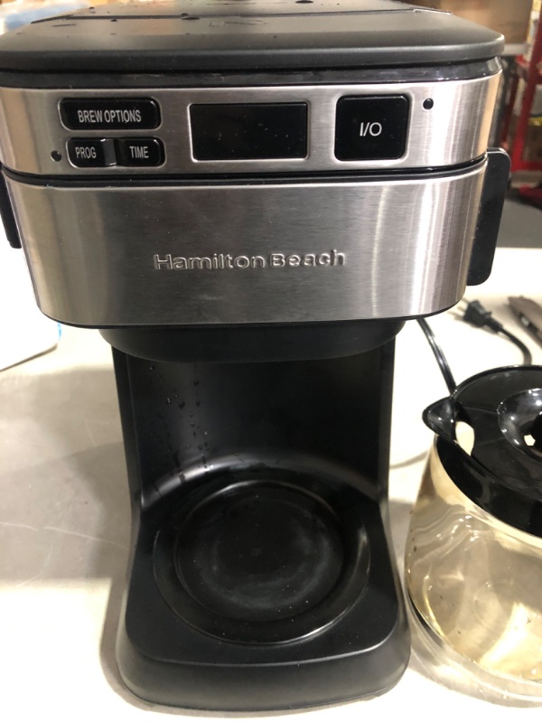 Photo 2 of * used * see images *
Hamilton Beach Programmable Coffee Maker, 12 Cups, Front Access Easy Fill