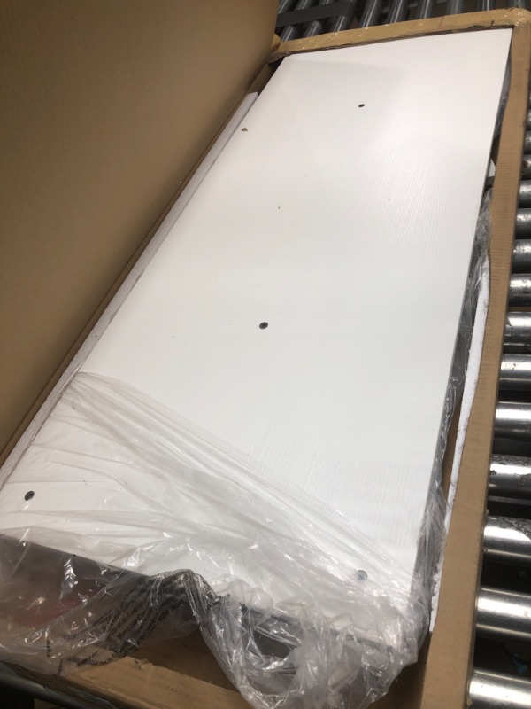 Photo 1 of Casaottima Gaming Desk L Shaped Computer Desk, Corner Desk for Home Office with Monitor Stand 66", White White 66 inches