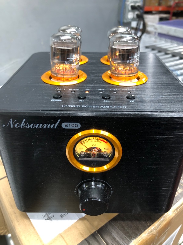 Photo 3 of Nobsound B100 Bluetooth 5.0 Tube Amplifier USB DAC Coax/Opt Integrated Power Amp