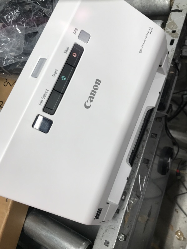 Photo 1 of Canon imageFORMULA R40 Office Document Scanner For PC and Mac, Color Duplex Scanning, Easy Setup For Office Or Home Use, Includes Scanning Software R40 Document Scanner