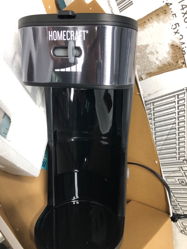 Photo 3 of HomeCraft HCIT3BS 3-Quart Black Stainless Steel Café' Iced Tea And Iced Coffee Brewing System, 12 Cups, Strength Selector & Infuser Chamber, Perfect For Lattes, Lemonade, Flavored Water, Large Pitcher Iced Tea Maker