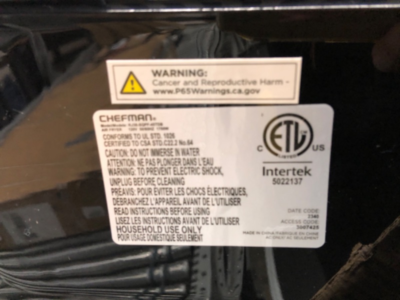 Photo 3 of ***SEE NOTES***Chefman TurboFry Touch Dual Air Fryer, Maximize The Healthiest Meals With Double Basket Capacity, One-Touch Digital Controls And Shake Reminder For The Perfect Crispy And Low-Calorie Finish