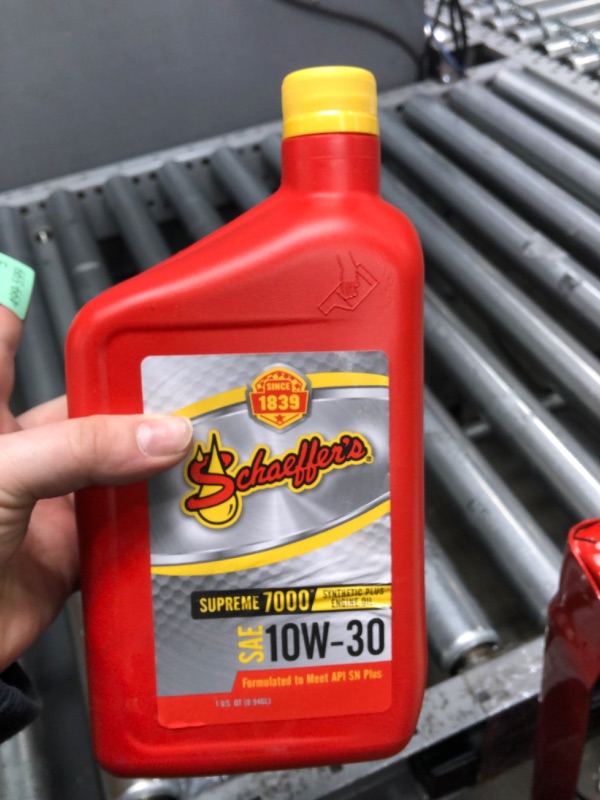 Photo 1 of Schaeffer Manufacturing Co. 0703-012S Supreme 7000 Synthetic Plus Gasoline Engine Oil 10W-30, 1-Quart Bottle