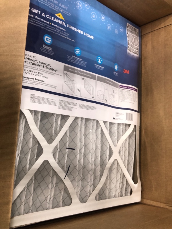 Photo 2 of 3M Filtrete Ultra Allergen Healthy Living Deep Pleat Furnace Filter