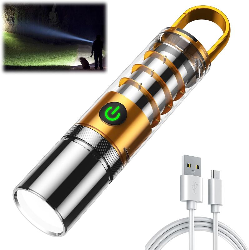 Photo 1 of  LED Flashlights Rechargeable, 30,000 Lumen Flashlight, Battery Powered USB-C, Bright High Power Flashlight, 6 Modes, Powerful Tactical Flashlight Flasher for Dog Walking, Camping, Emergency Gifts 