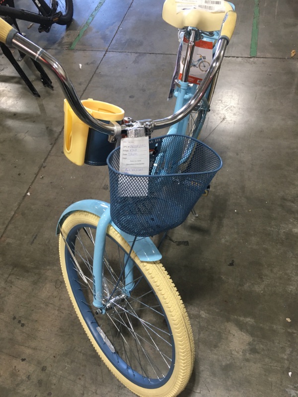 Photo 3 of Huffy, nel Lusso Classic Cruiser Bike with Perfect Fit Frame, Women's, Light Blue, 26"