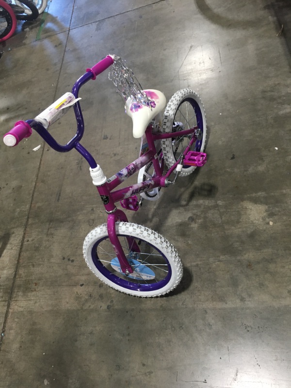 Photo 2 of Huffy 16" Sea Star Girl's Bike, Metallic Purple