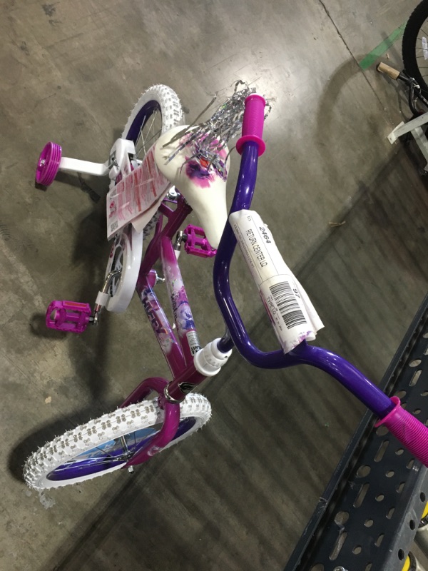 Photo 3 of Huffy 16" Sea Star Girl's Bike, Metallic Purple