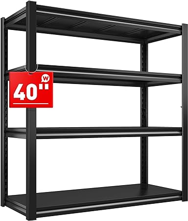 Photo 1 of  Garage Shelving Storage Shelves 4 Tier Adjustable Metal Shelves for Storage 1600LBS Heavy Duty