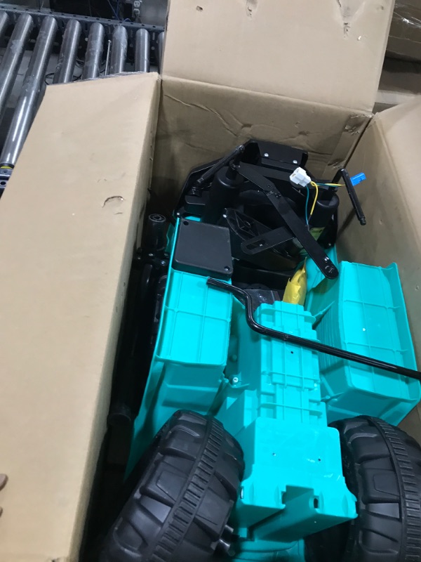 Photo 1 of Hetoy Kids Ride On ATV, 12V Battery Powered Electric Vehicle with Remote Control, 4-Wheeler Quad ATV Play Car for Boys Girls, LED Lights, 2 Speeds, Treaded Tires (Green)