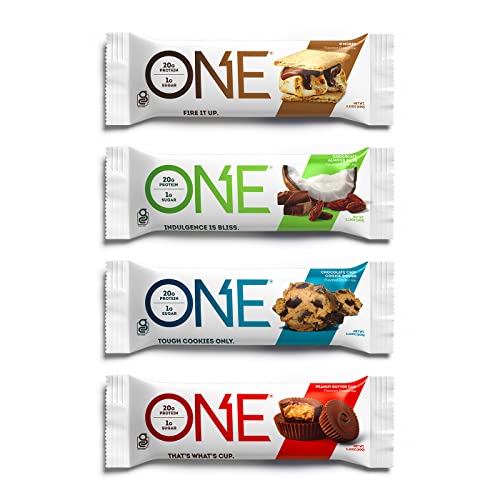 Photo 1 of ONE Protein Bars, Chocolate Lovers Variety Pack, Gluten Free Protein Bars with 12g Protein and only 1g Sugar, Healthy and Guilt-Free Snacking for Any Occasion (12 Count), BEST BY 07 2024