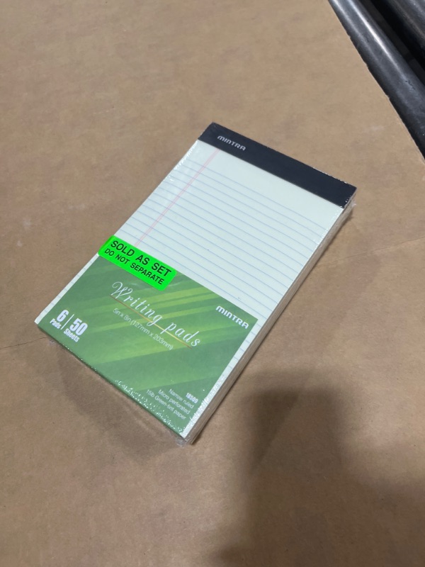 Photo 2 of Mintra Office Legal Pads, ((Basic 6pk - (Green Paper) (5in x 8in (Narrow Ruled), 6pk (Green Tint)) 5in x 8in (Narrow Ruled) 6pk (Green Tint)