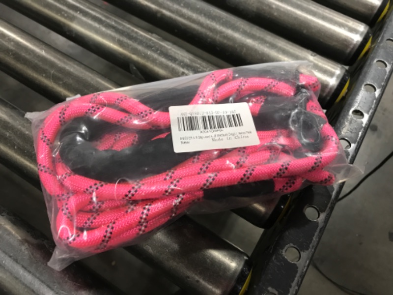 Photo 2 of  6 ft Slip Lead and Rope Basic Dog Leash Set | Reflective Strong Rope | Soft Padded Handle | 3/8 Inch Thick for Small Medium Dogs | Hot Pink 